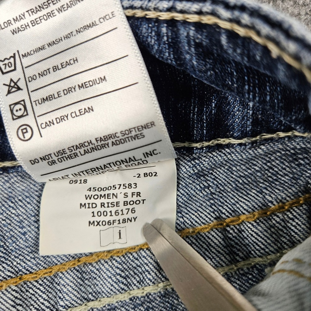 Ariat FR Womens Mid Rise Bootcut Jeans 30R Flame Resistant Work Denim 10016176 - Picture 9 of 11